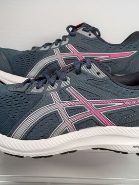 ASICS Women's GEL-Contend Running Shoes - Navy with Pink Accents